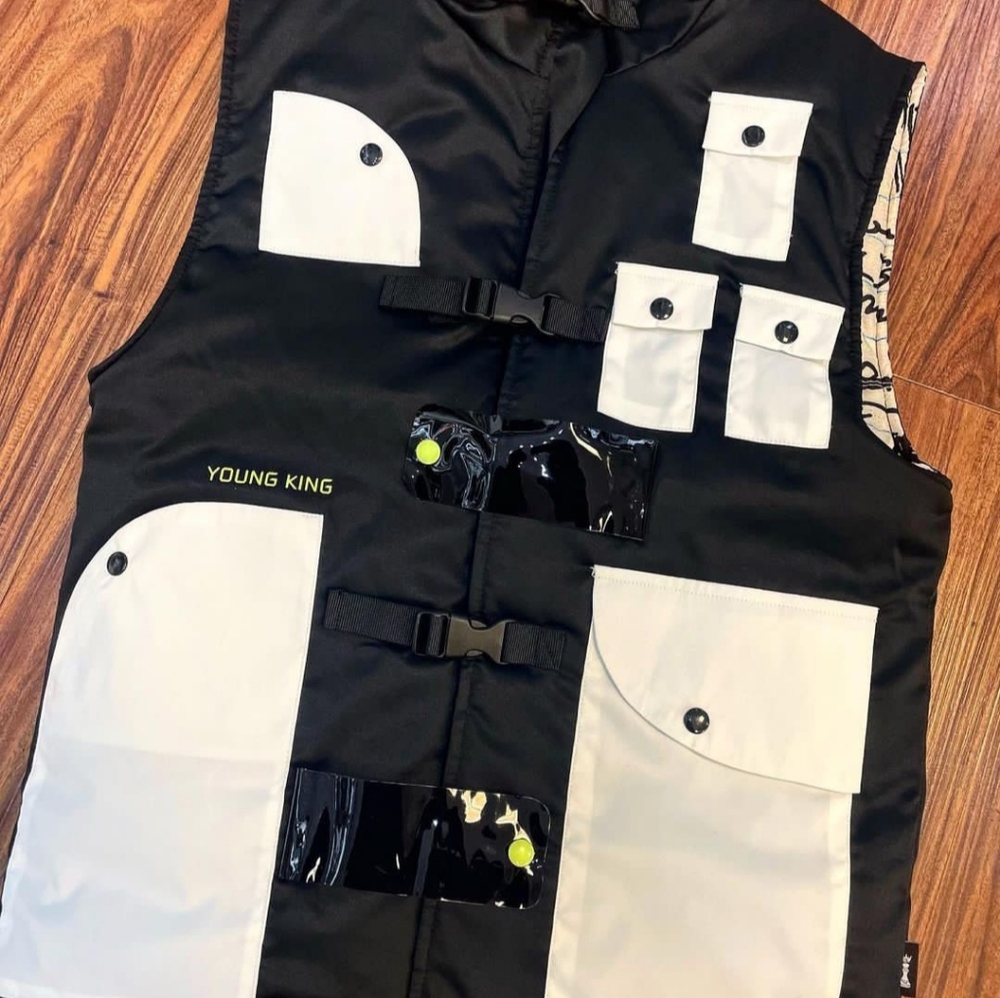 Black & White Utility Vest